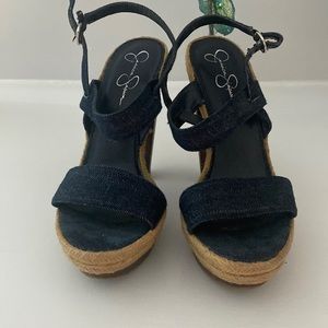 Jessica Simpson 8.5 denim heels